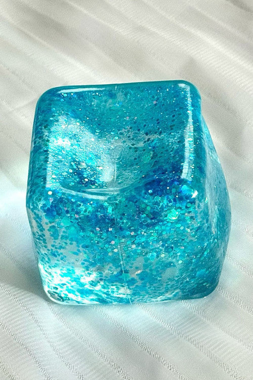 Blue Squishy Cube