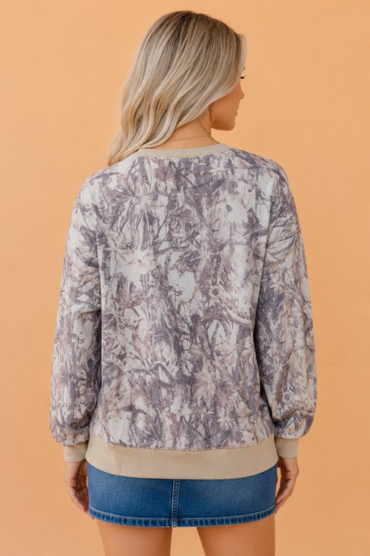 Khaki Camo Sweatshirt