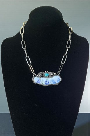 Floral Ceramic Western Necklace