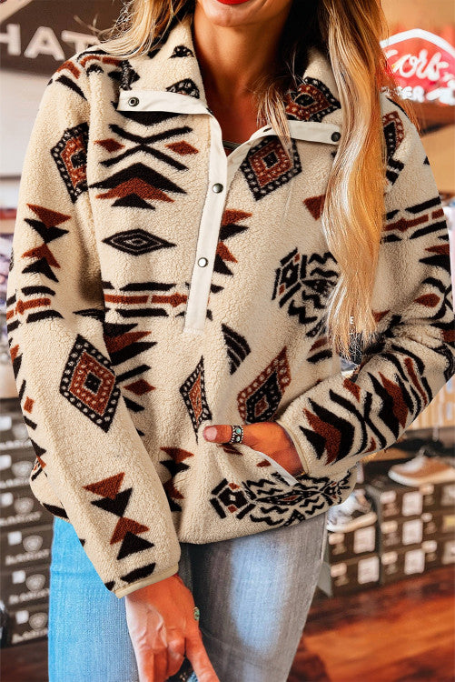 Tan Aztec Pullover
