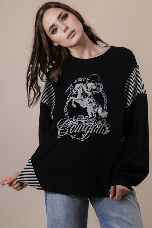 Oversized Western Sweater