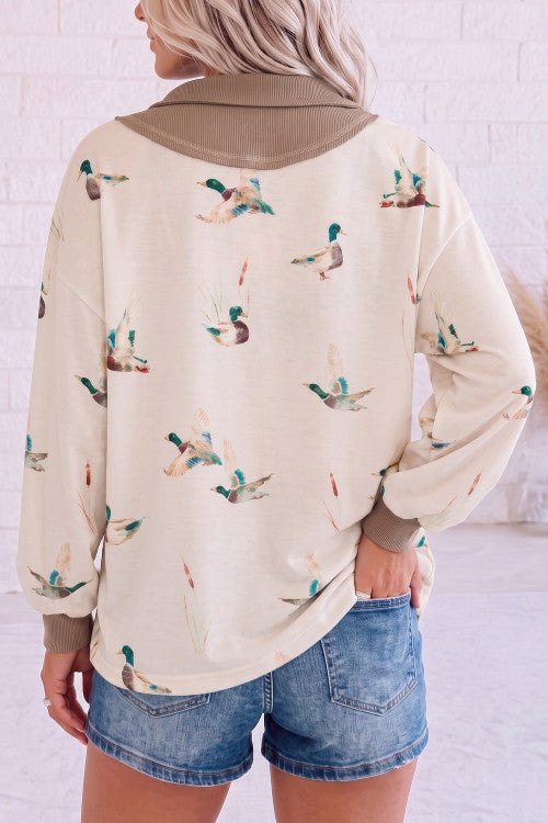 Duck Half Zip Pullover