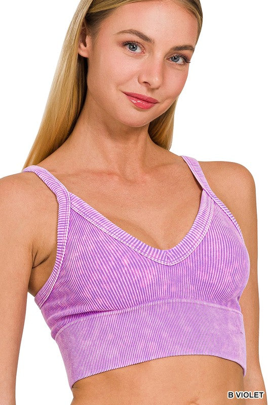 Cropped Cami- Violet
