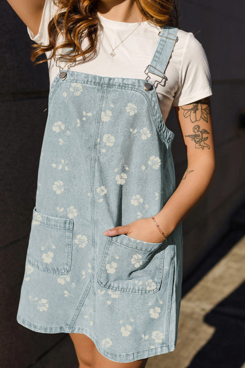 Denim Floral Dress