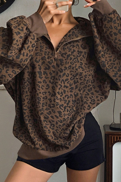 Leopard Pullover
