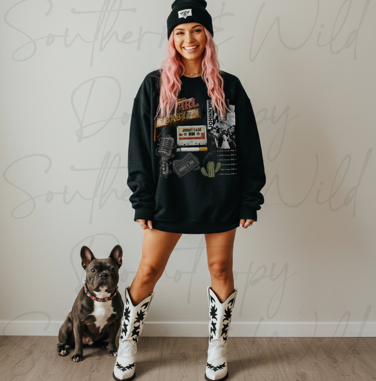 Johnny Collage Sweatshirt