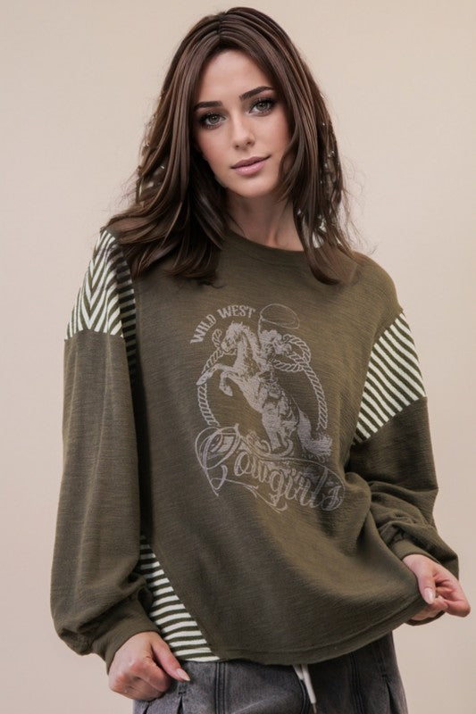 Oversized Western Sweater