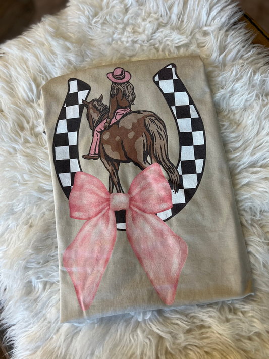 Checkered Horseshoe T-Shirt