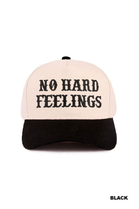 No hard feelings Trucker Hat- Black