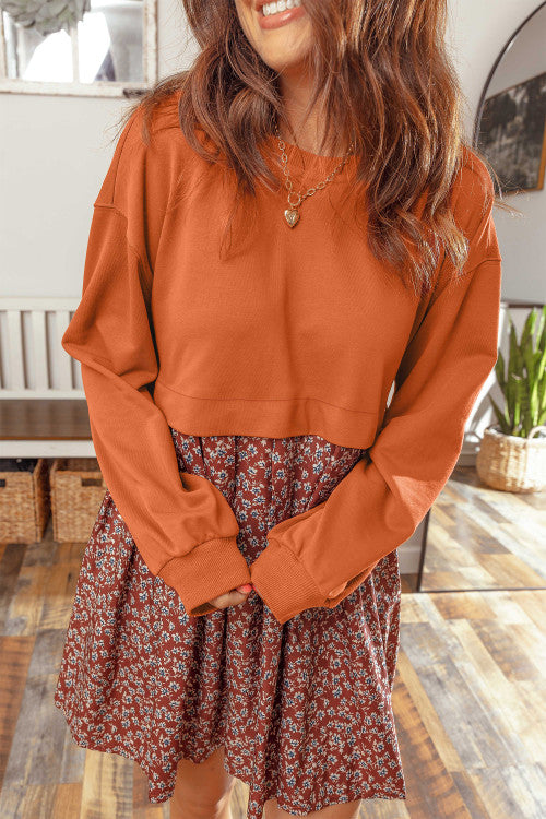 Floral Sweater Dress