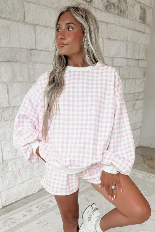 Pink Checkered Set
