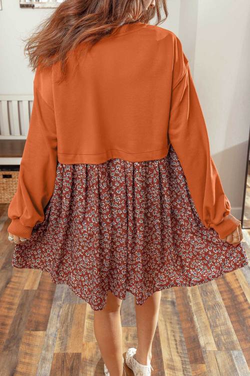 Floral Sweater Dress