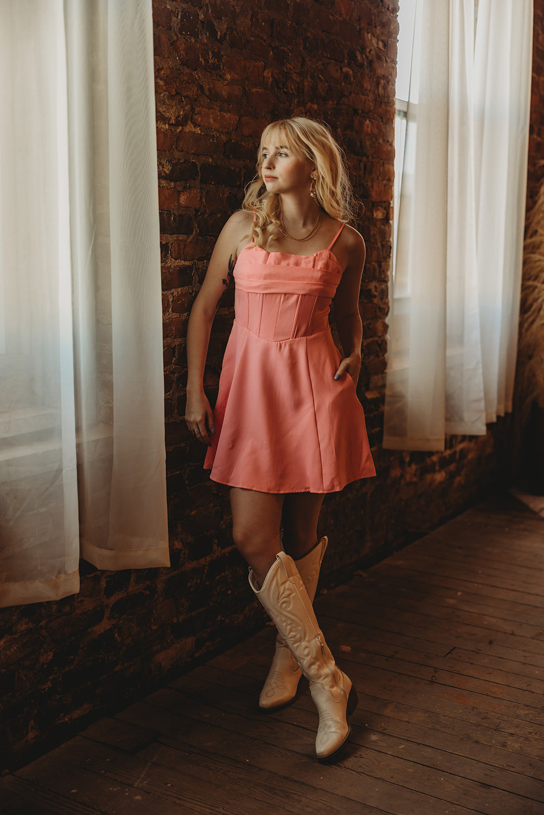 Pink Corset Mini Dress