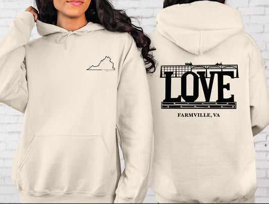 Farmville Love Hoodie with VA Pocket