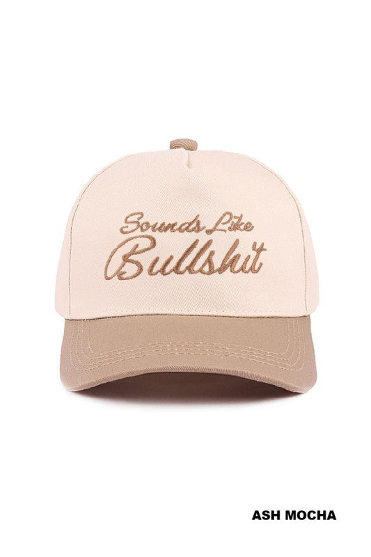 Sounds Like Bullshit Trucker Hat- Mocha