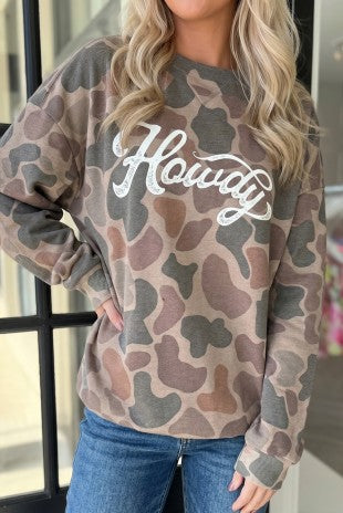 Howdy Camo Pullover