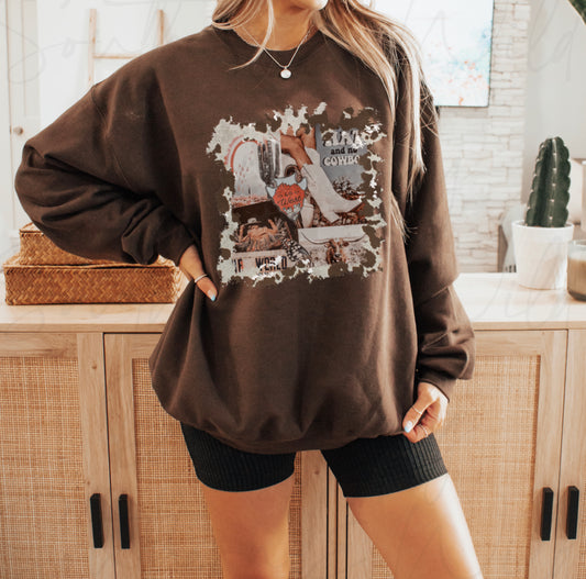 Western Collage Sweatshirt