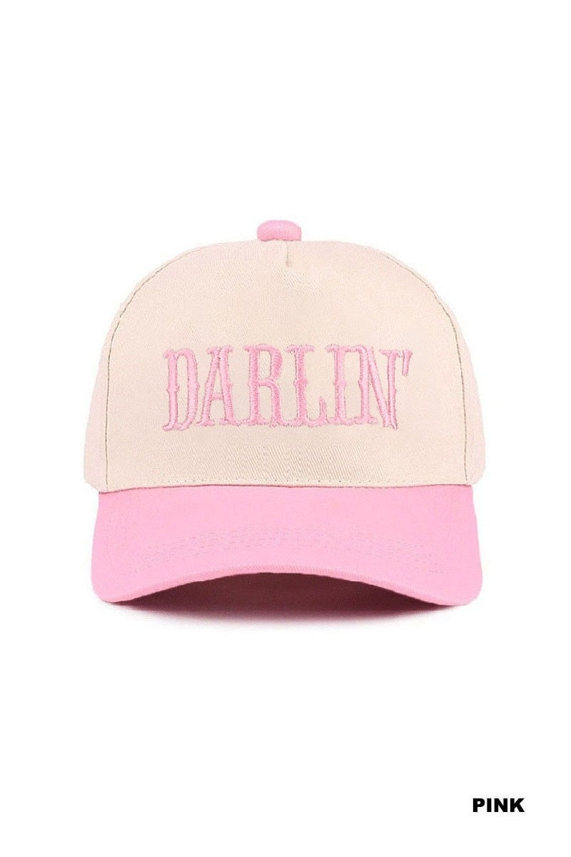 Darlin Trucker Hat-Pink