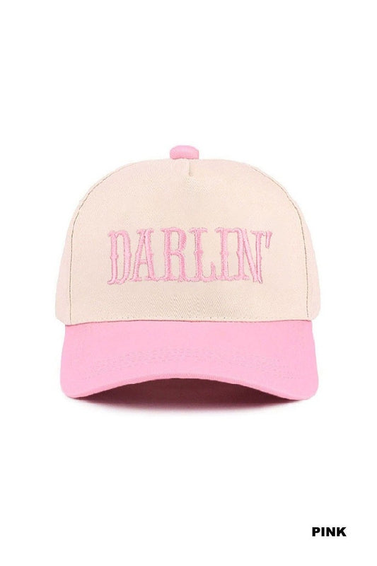 Darlin Trucker Hat-Pink