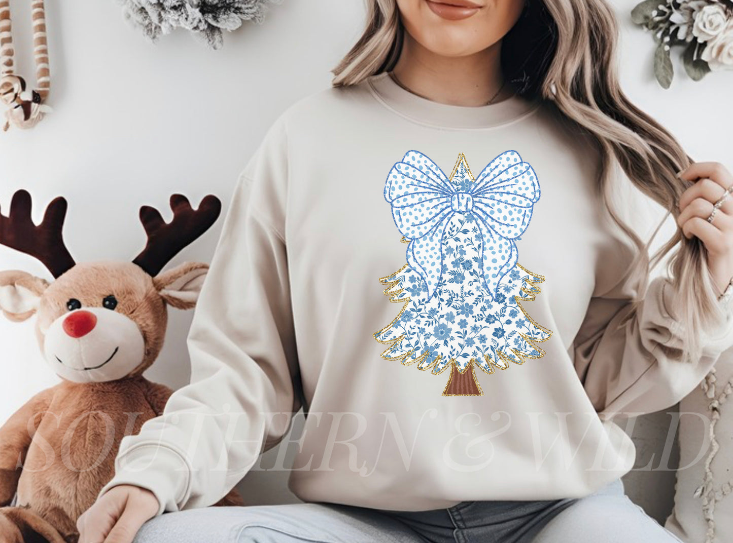 Blue Christmas Sweatshirt