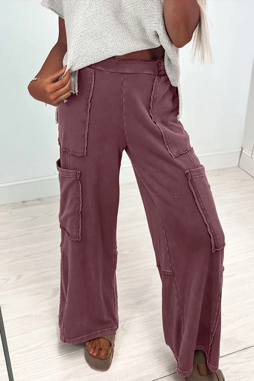 Acid Wash Wine Lounge Pants