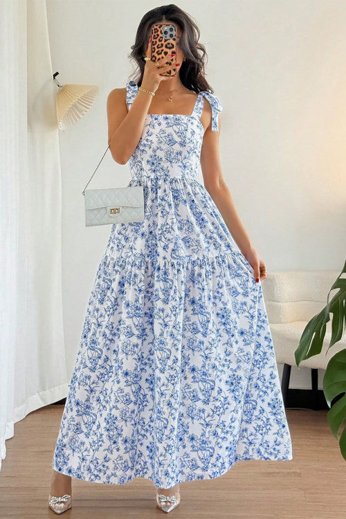 Blue Floral Maxi