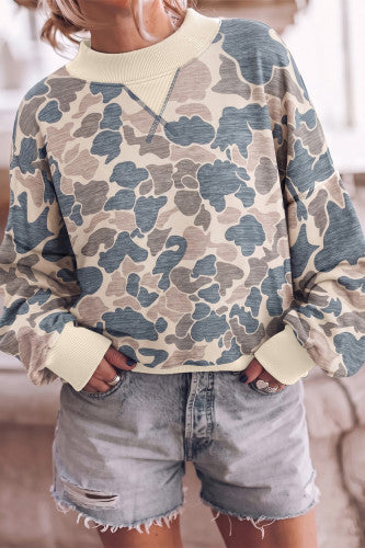 Old School Crewneck Camo Sweatshirt