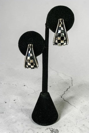 Checkered Metal Hoops