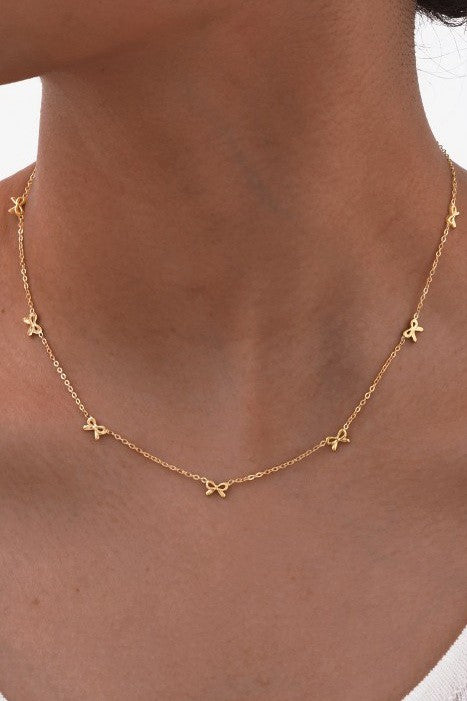 Dainty Bow Necklace