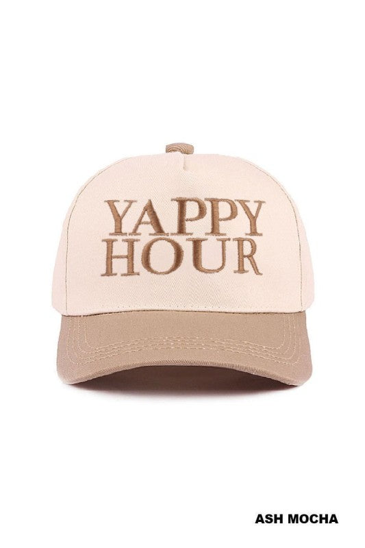 Yappy Hour Trucker Hat- Mocha