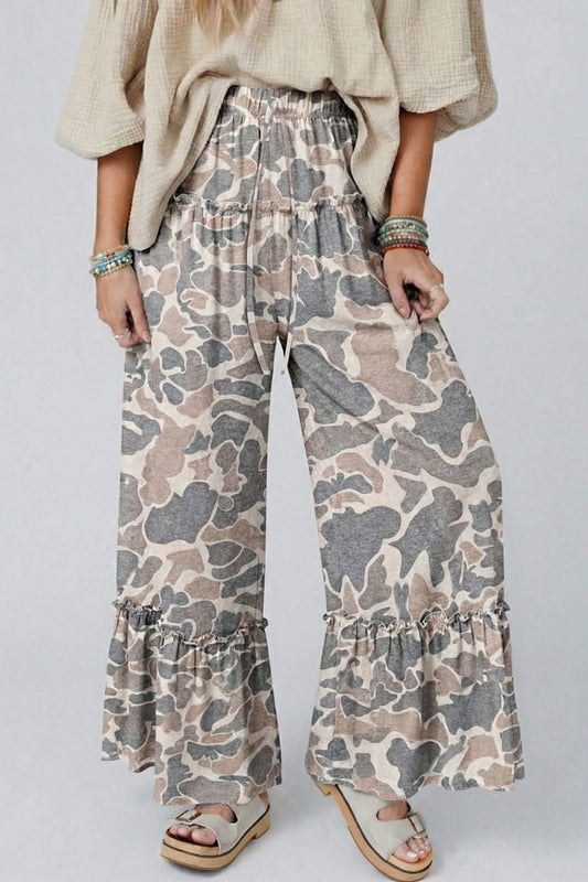 Camo Wide Leg Pants