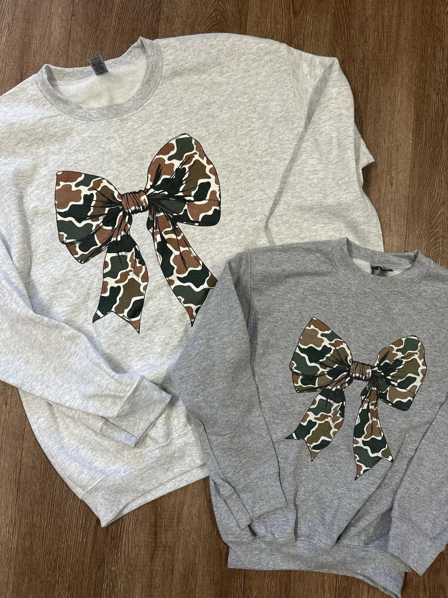 Camo Bow Sweatshirt