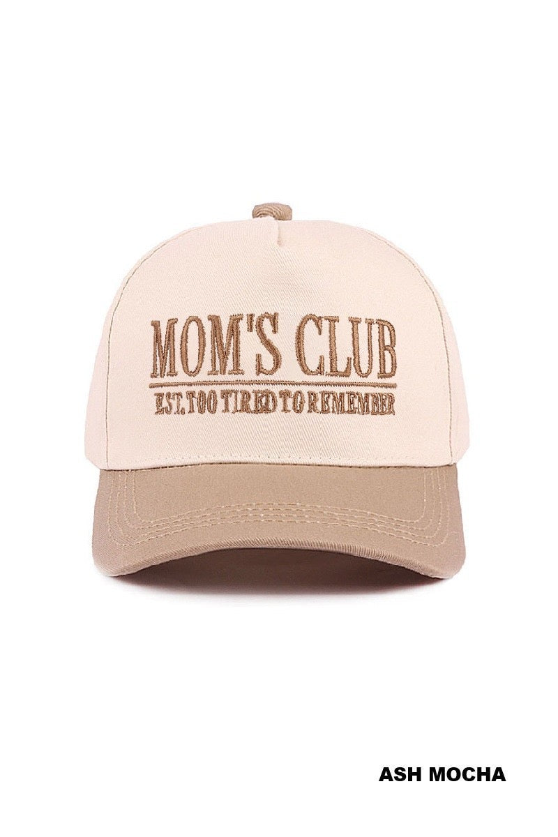 Moms Club Trucker Hat-Mocha