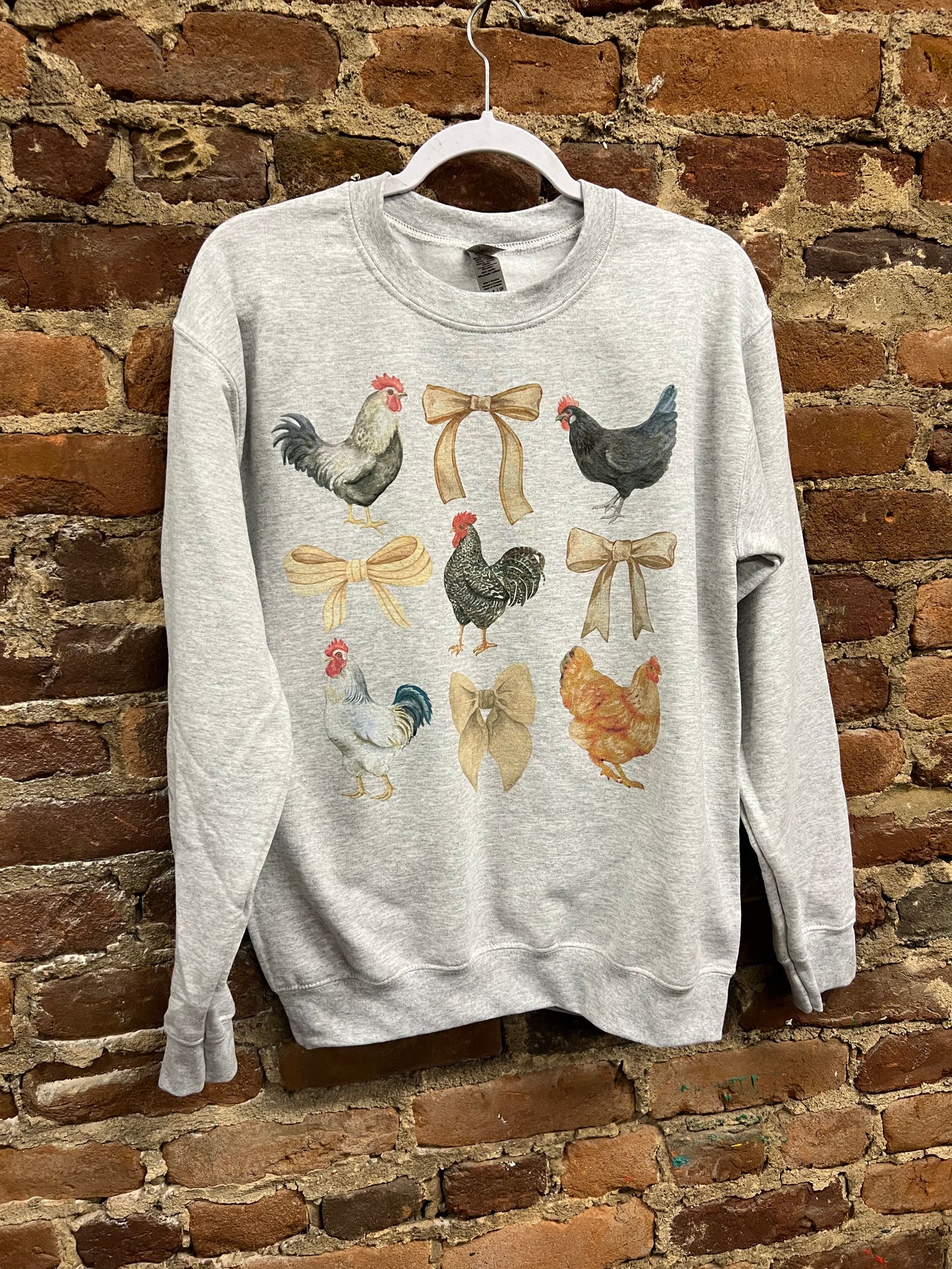 Chicken Bow Sweatshirt