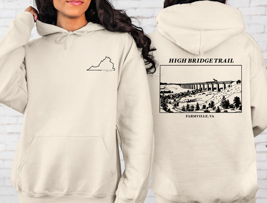 High Bridge Trail Hoodie with VA front pocket