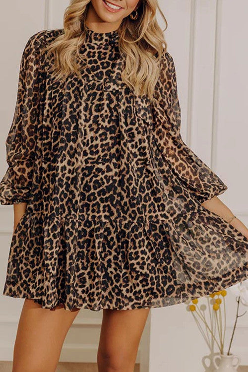 Leopard Mini Dress