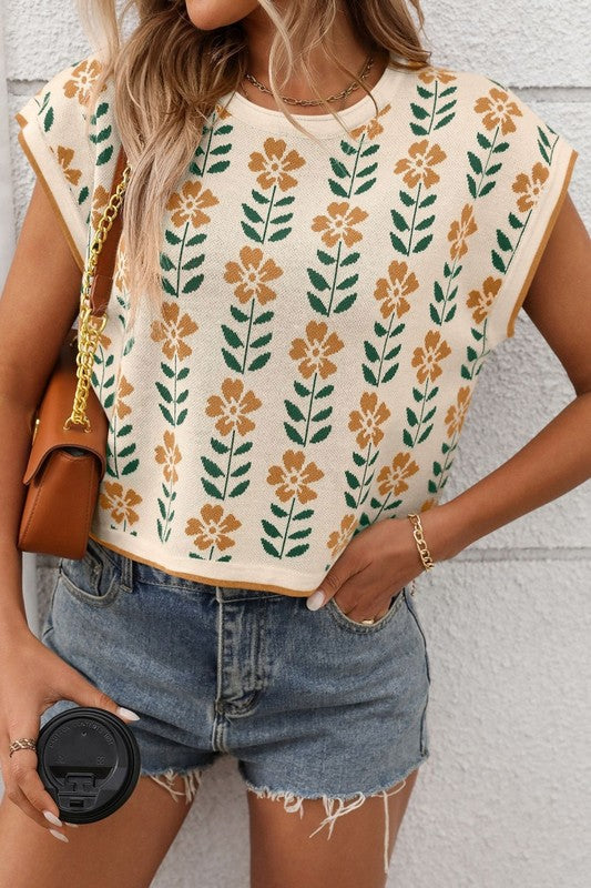 Floral Sweater