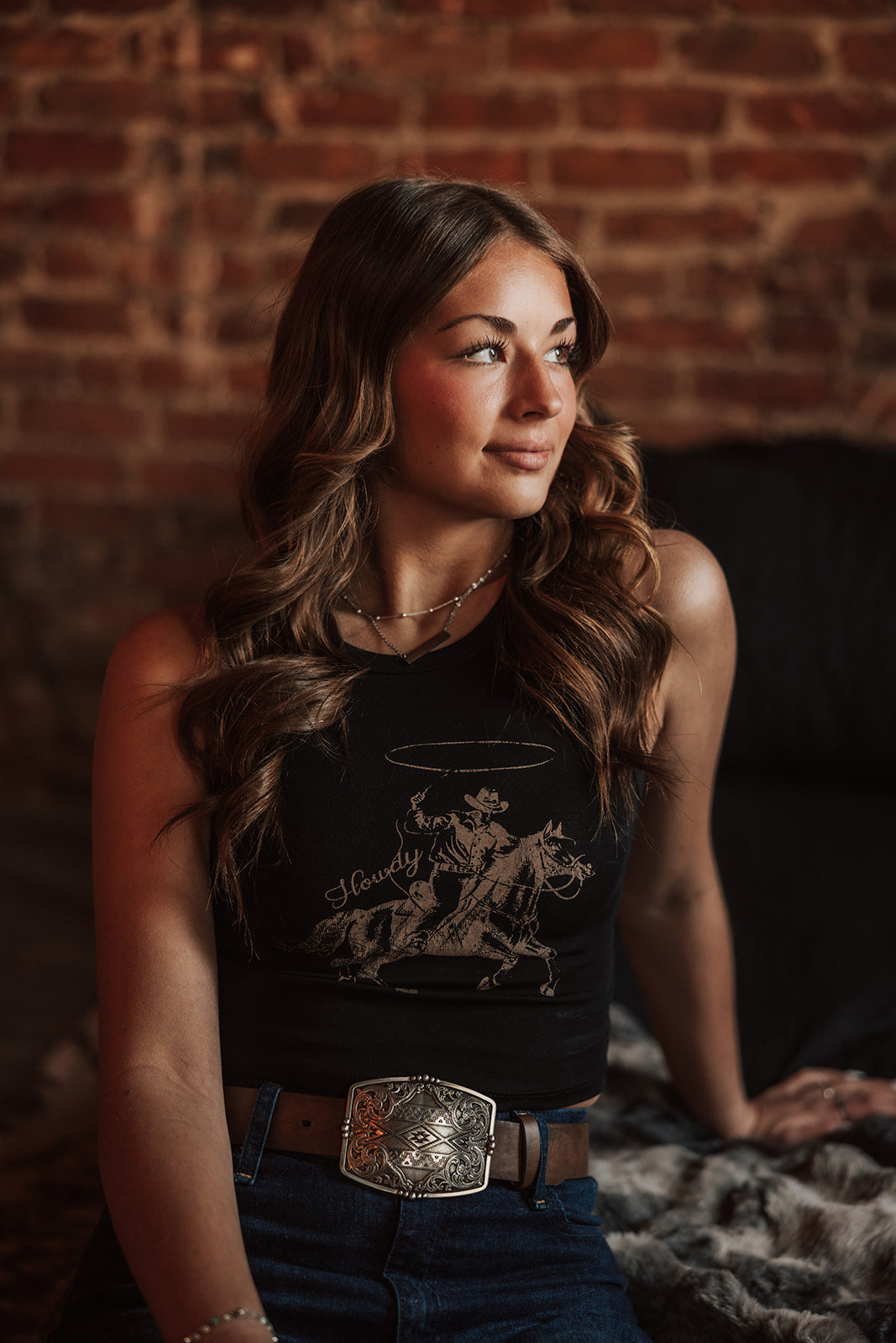 Cropped Howdy Tank