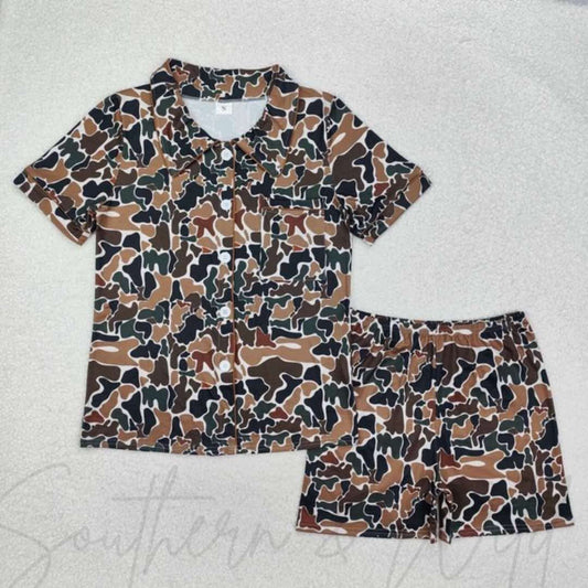 Brown Duck Camo Camo PJ Set