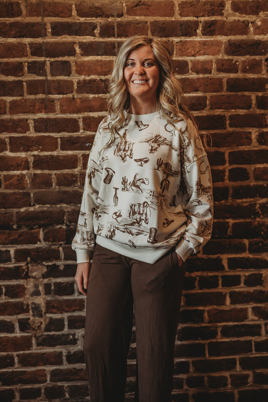 Brown Wide Leg Pants
