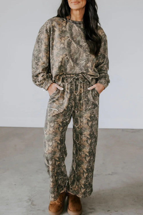 Green Camo Long Sleeve Set