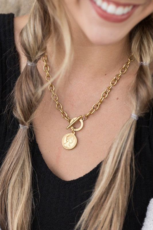 Gold Coin Necklace