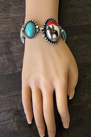 Western Print Bracelet