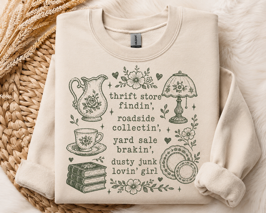 Thrifty girl Sweatshirt
