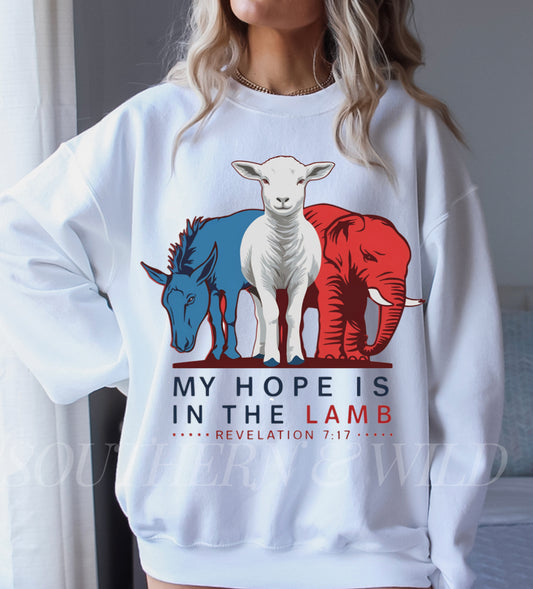 My hope is in the lamb Sweatshirt