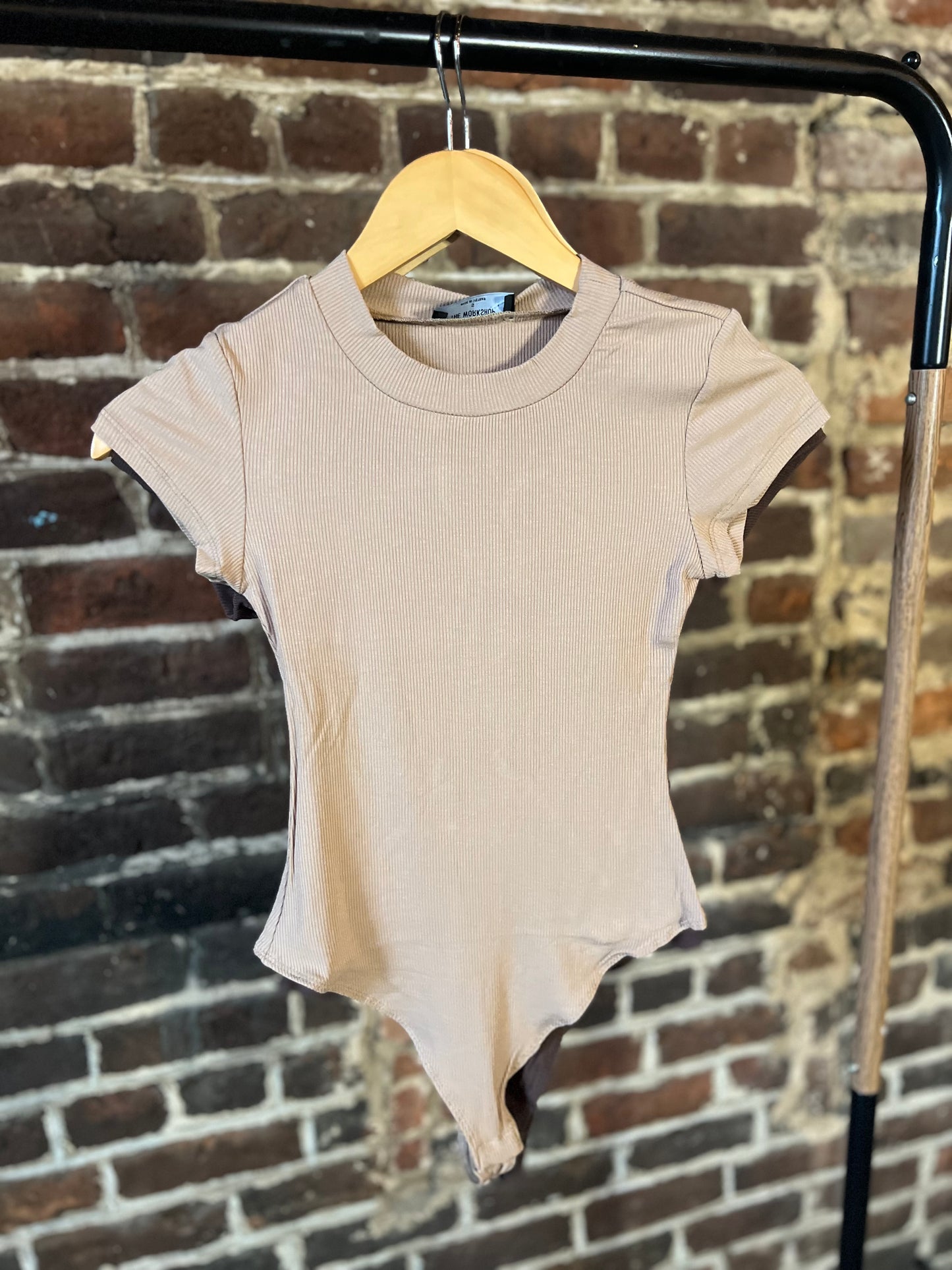 Mocha Ribbed Bodysuit