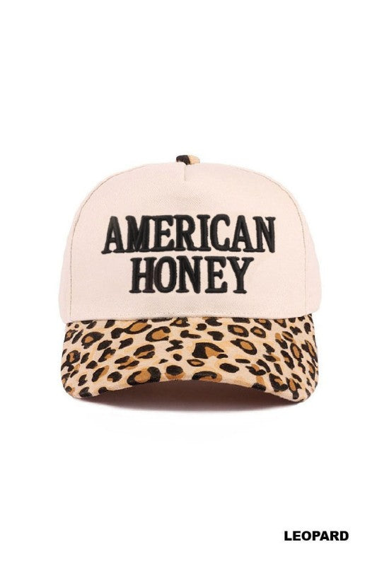 American Honey Trucker Hat- Leopard