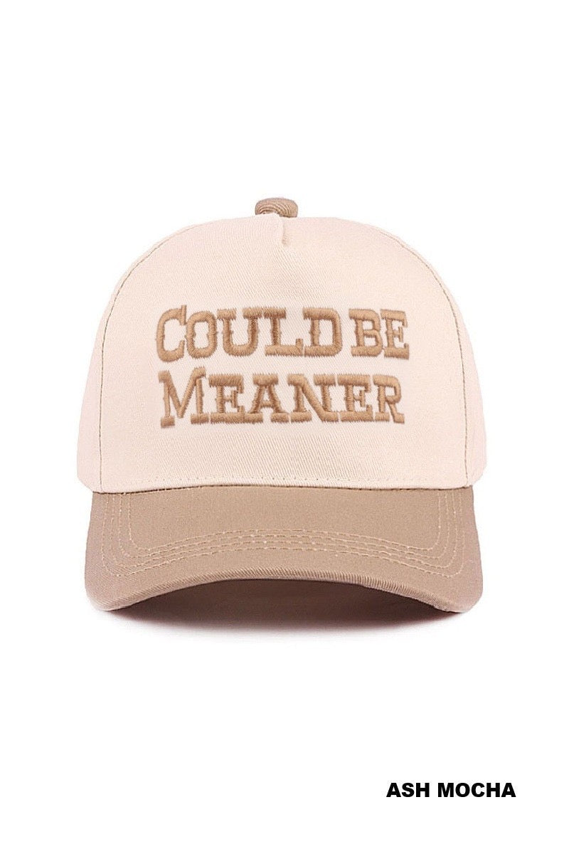 Could be Meaner Trucker Hat- Mocha