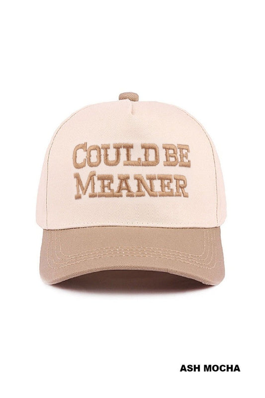 Could be Meaner Trucker Hat- Mocha