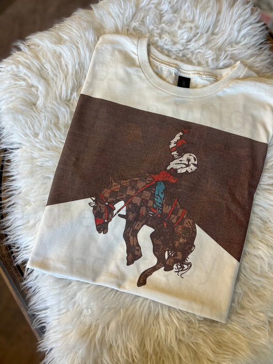 Checkered Cowboy T-Shirt